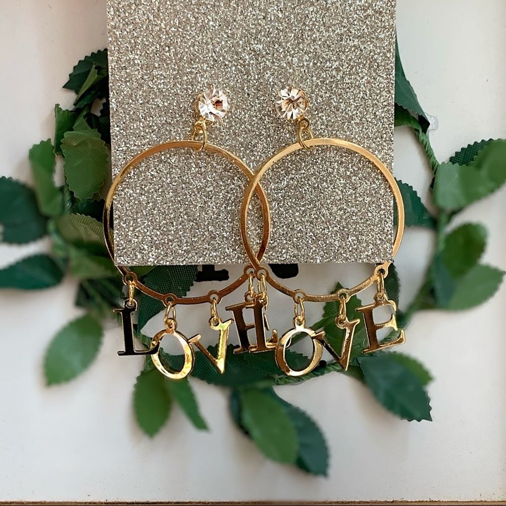 LOVE Drop Earrings